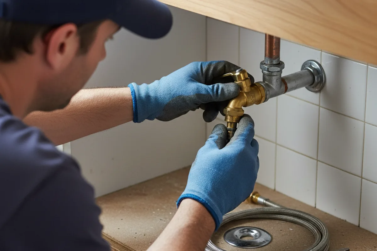 Shutoff valve and fitting work during Emergency Plumbing in Rosemary Beach